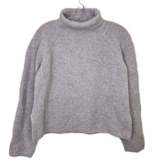 InWear Wool Turtleneck Pullover Knit Sweater Beige Heather Women's Small - Picture 3 of 6
